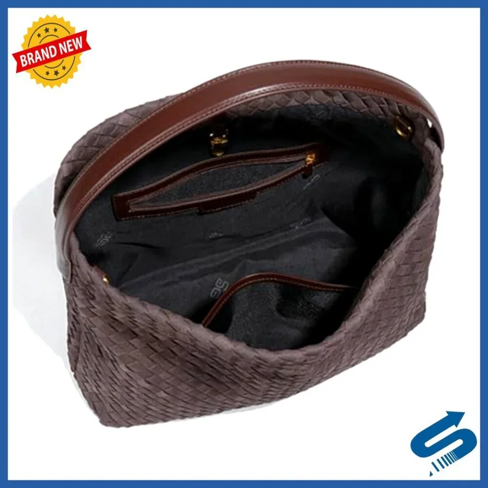 Slouchy Suede Woven Hobo Bag Crossbody Shoulder Tote Purse